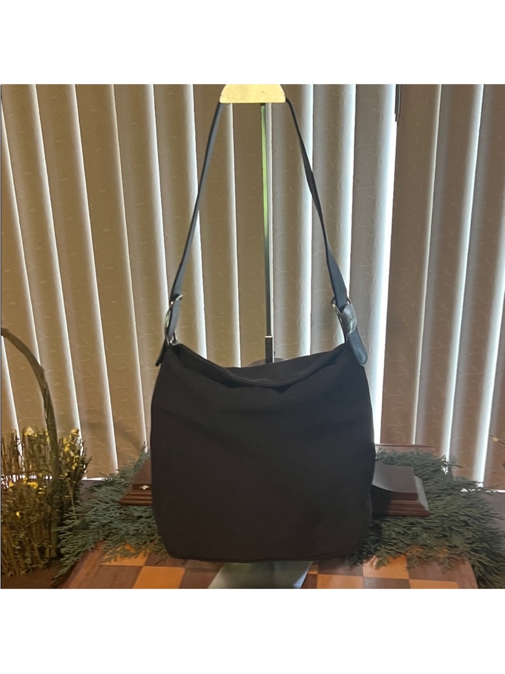 Salvatore Ferragamo Black Shoulder Hobo Bag